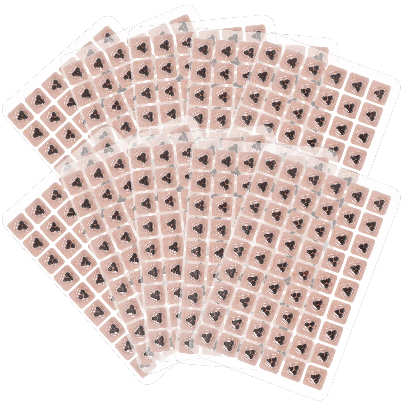 540 Pcs Auricular Massage Set Ear Acupressure Stickers Acupoint Kit Patches Suite Seeds Acupuncture Beans Portable