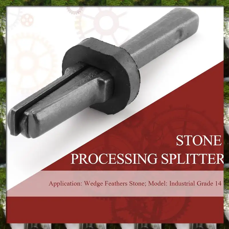 

The New 7 Set New Stone Splitter 9/16In Metal Plug Wedges And Feathers Shims Concrete Rock Splitters Hand Tool