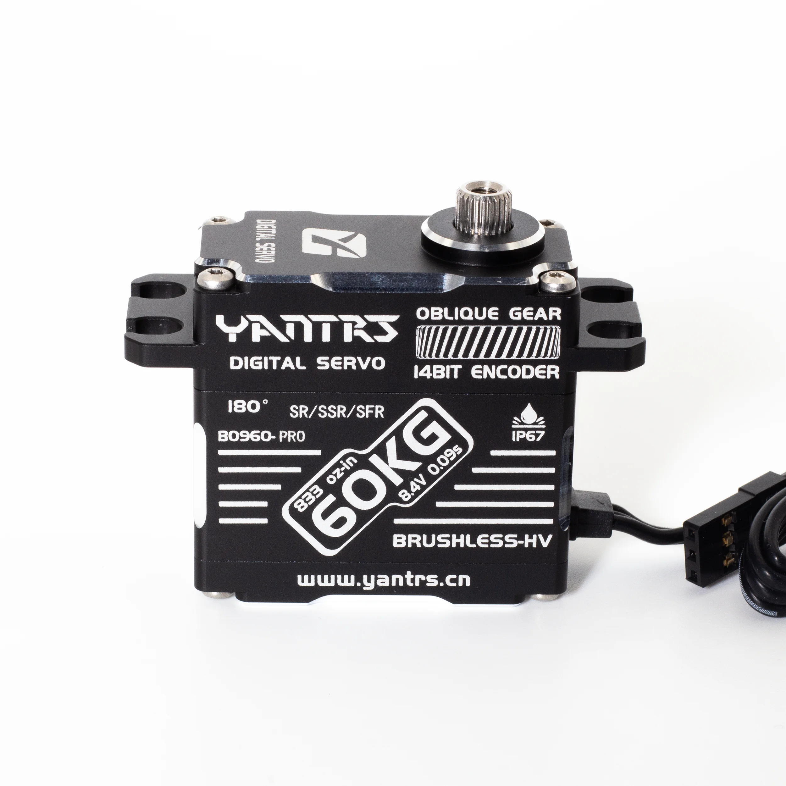 

YANTRS 60KG Magnetic Sensing Brushless Servo 8.4V High Speed High Voltage RC Car Truck Boat Compatible With SANWA FUTABA SR/SSR