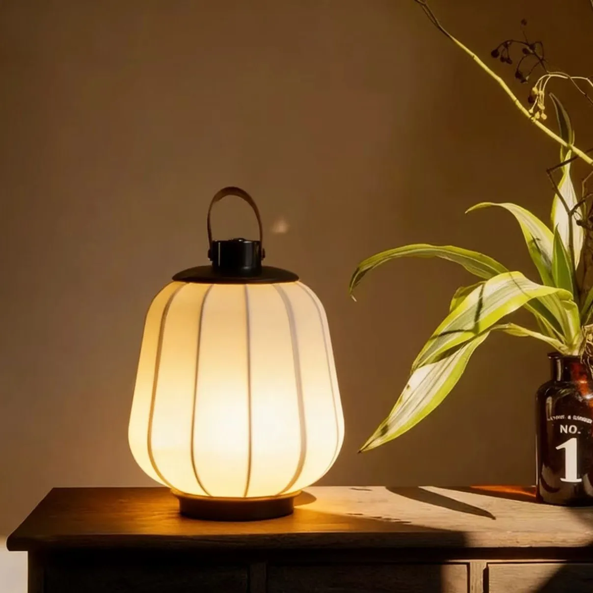 Song Dynasty aesthetic portable charging table lamp Chinese retro Zen study tea table atmosphere lamp