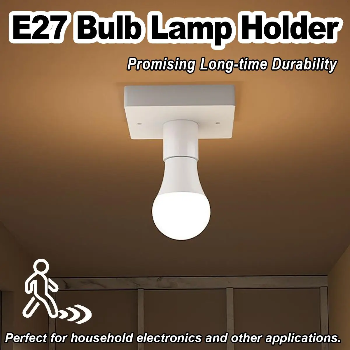 

E27 Lamp Holder 85-265v Timer Bulb Bedroom Led With Switch Sound Voice Control Multi Switched Light Socket Living Room Wireless