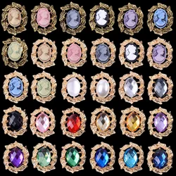 10Pcs 25*31MM Acrylic Metal Crystal Jewelry Accessories For Alloy Diy Craft Handmade Embellishment Home Wedding Decoration
