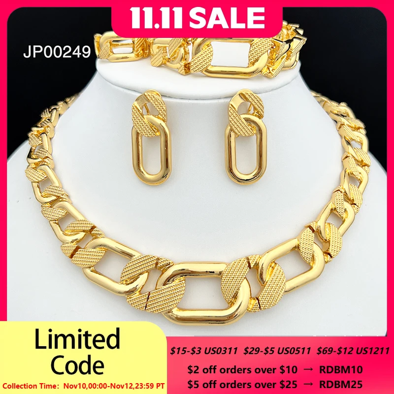 

Роскошный Дизайн Дубай, стандартное качество, бразильское Трендовое ожерелье, серьги, кольцо, браслет, подарок для свадебной вечеринки