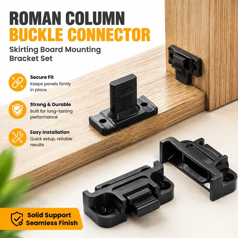 Roman‑column Snap‑on Fastener Cover‑plate Connector Wall‑panel Fitting Solid‑wood Hanging‑plank Combined Corner‑bracket Sturdy