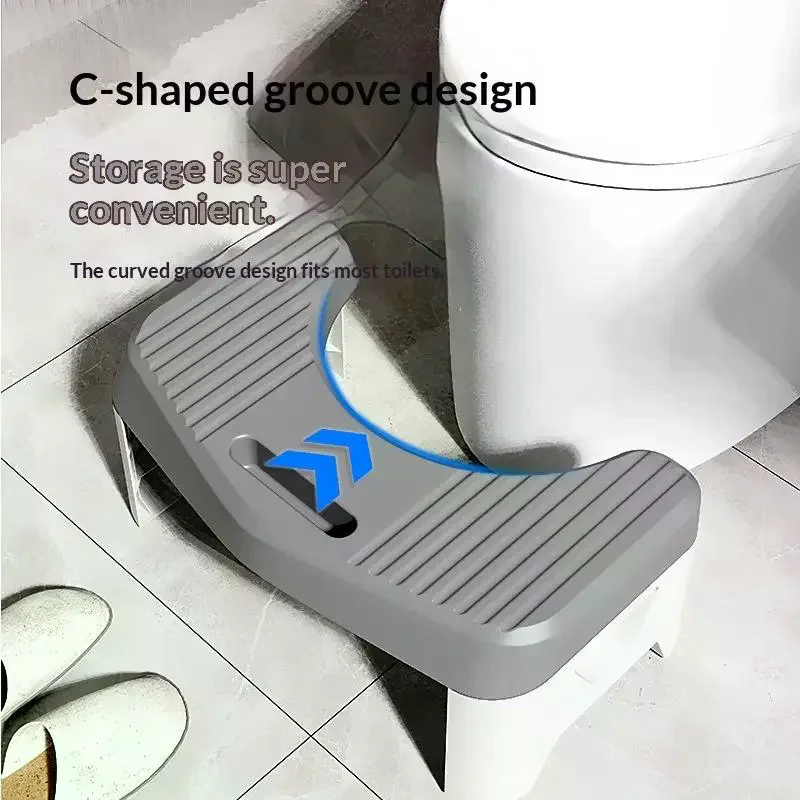 1Pc Toilet Stool For Bathroom, Comfort Toilet Stool For Adult Kids Pregnant Women