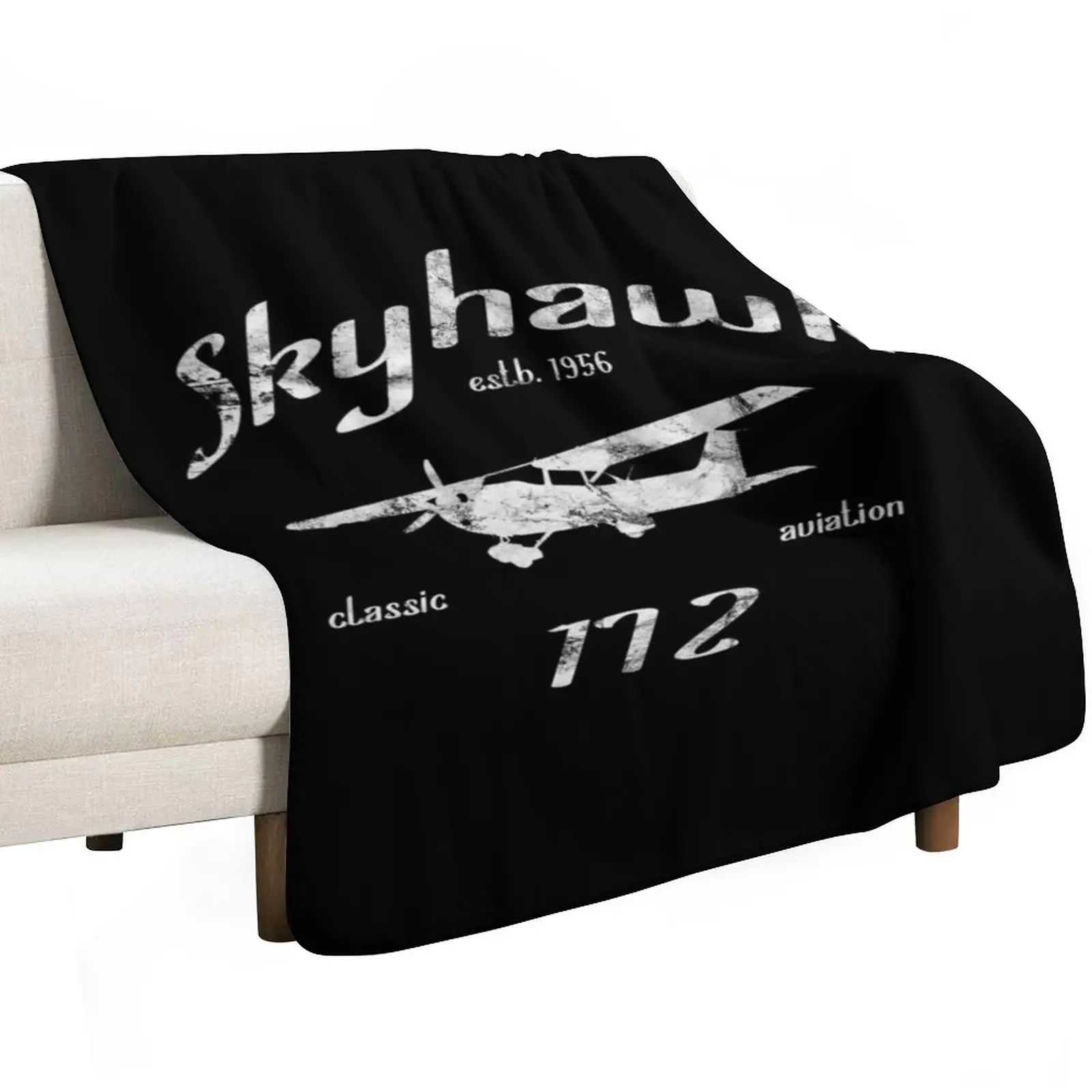 

Cessna 172 Skyhawk Classic Vintage Design Throw Blanket Moving Decorative Beds Decorative Sofas Blankets