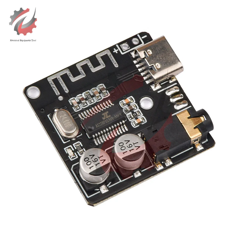 VHM-314 Bluetooth 5.0 Decoding Board BT Audio Receiver Module MP3 Decoder  Board  Micro USB Type-C Stereo Amplifier