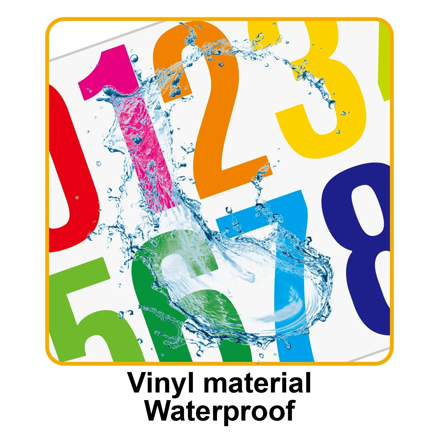 4PCS 4-inch Numeral Number Stickers for Mailbox Stationery DIY Diary Big Self-adhesive Waterproof Number Stickers Home Decor