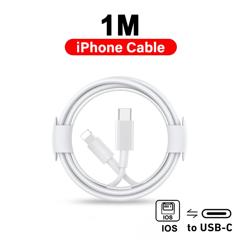 Voor APPLE Originele PD-40W Type C Snelle oplader voor iPhone 17 16 15 13 12 Pro Samsung Xiaomi Snel opladen USB-C Bliksemkabel