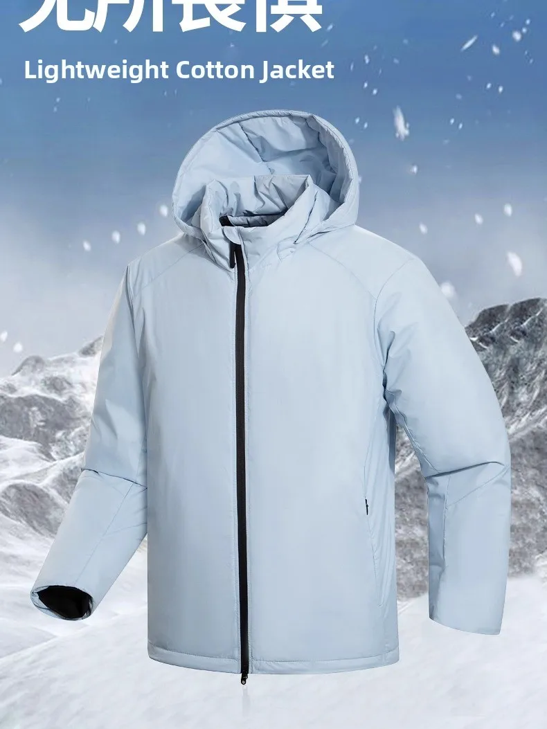 في الهواء الطلق التكنولوجيا القطن Jaet الرجال غطاء محرك السيارة القابل للإزالة يندبروف الشباب العصرية طويلة Sve الوقوف صالح لون نقي معطف الخريف الشتاء