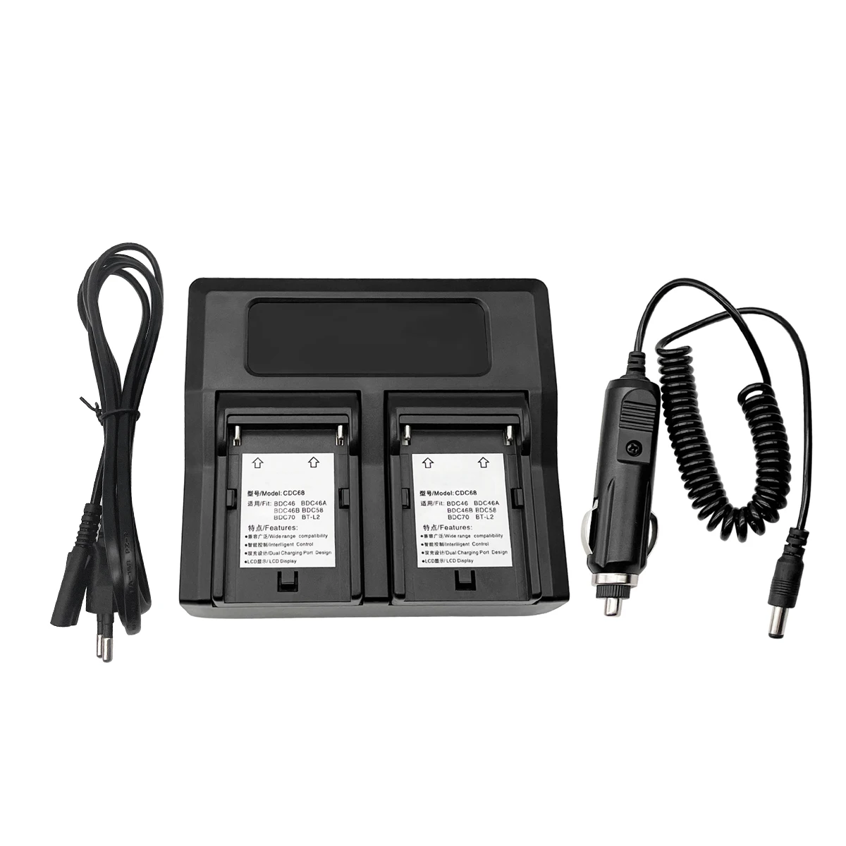 CDC68 Dual Charger With LED For SOK-KIA BDC46 BDC46A BDC46B BDC58 BDC70 BT-L2 Surveying Battery