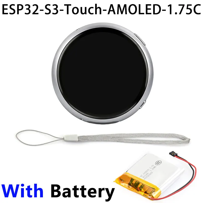 ESP32 S3 AI 1.75 inch Development Board with 1.75inch AMOLED Touchscreen Round Screen 466 × 466 Portable Mini Display Deepseek image 3