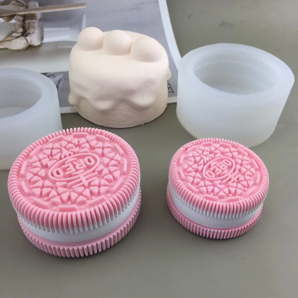 

Silicone Mold for Scented Aromatherapy Candles Soap Making DIY Craft Resin Art Baking Cup Simulation Cookie Souffle Muffin Decor