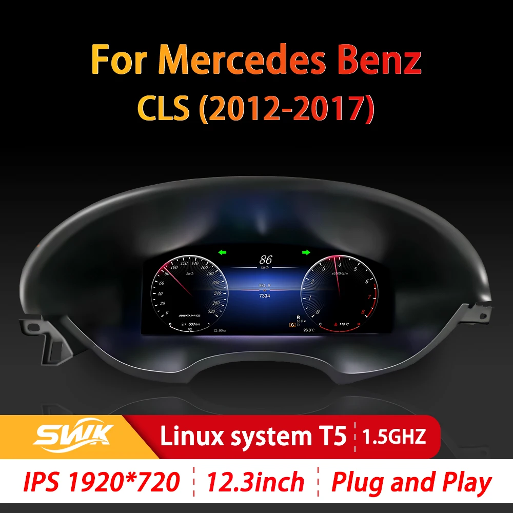 

for Mercedes Benz CLS CLS300 CLS400 CLS350 12.3-inch Linux system automotive LCD instrument panel NTG4.5 NTG5.0