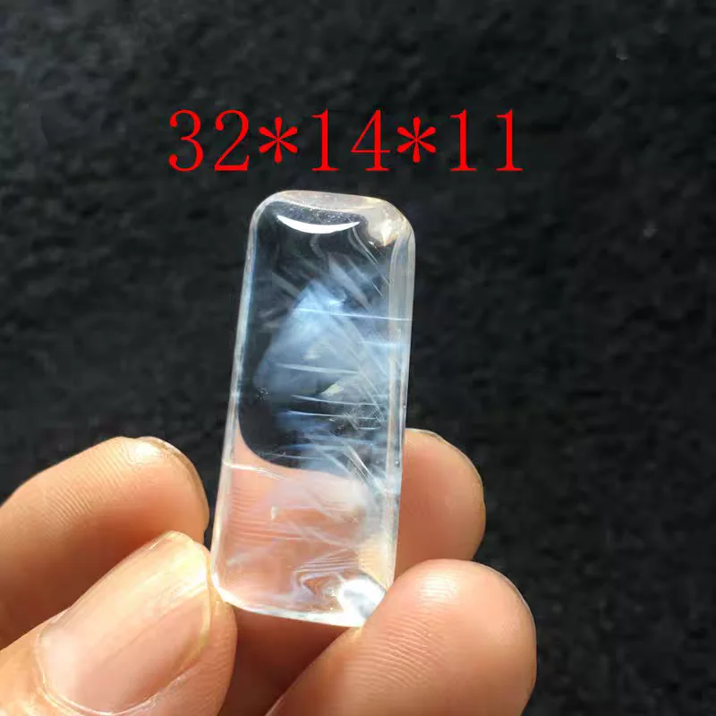 حقيقية الطبيعية ريشة الأزرق Rutilated الكوارتز الهرم الملاك قلادة إبرة قلادة على هيئة ريشة Rutilated النساء الرجال AAAAAAA