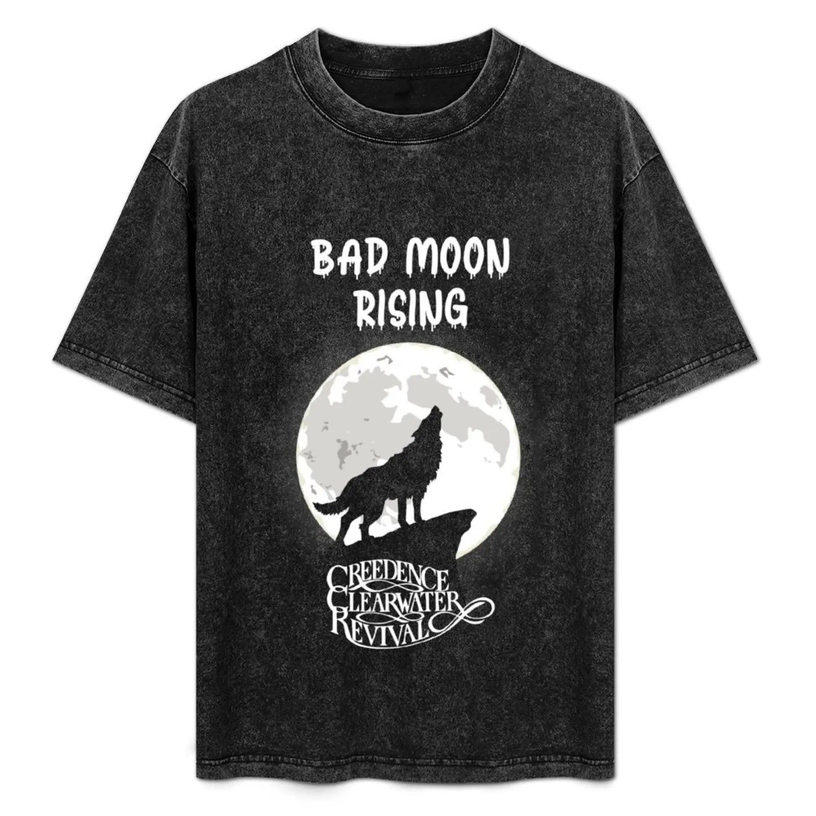 

Bad Moon Rising - Creedance Clearwater Revival T-Shirt Basic Lightweight Short Sleeve Tee