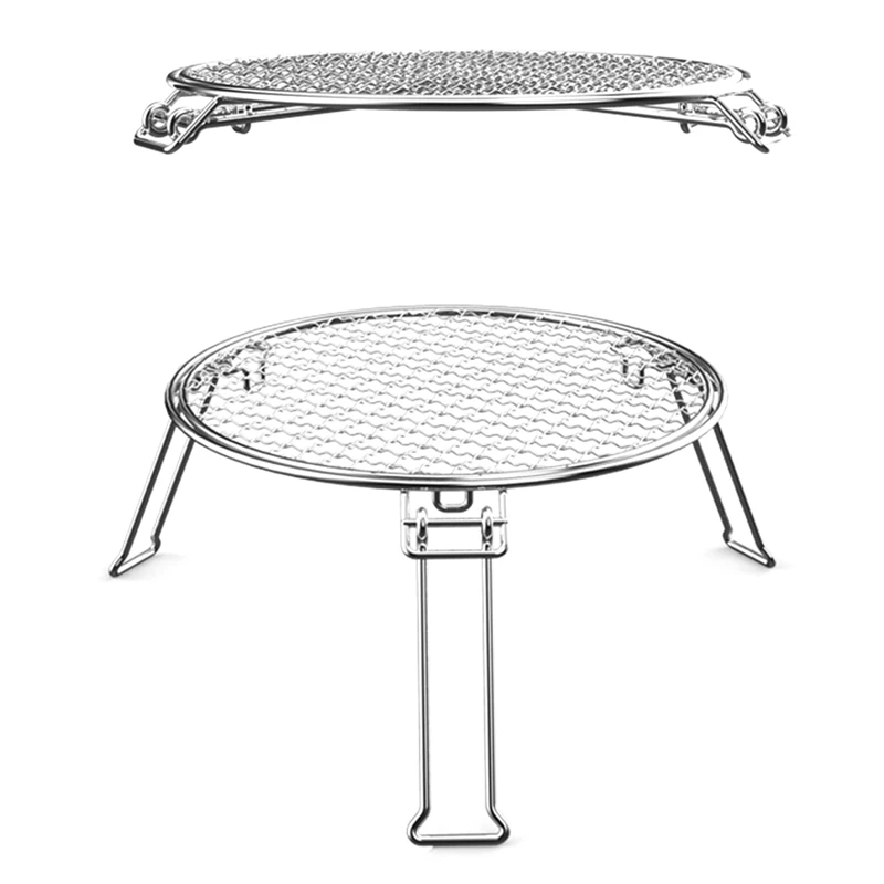 

Outdoor Barbecue Grill Bbq Non-Stick Pizza Mesh Picnic Thickened Foldable Portable Pot Barbecue Rack