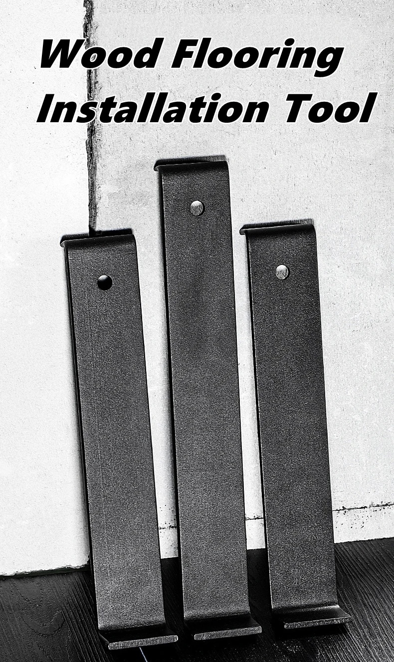 

28/33/39cm Pull Bar for Vinyl Plank Flooring, Heavy Duty Laminate Domestic Wood Floor Pull Bar Pry Bars Wood Floor Installation