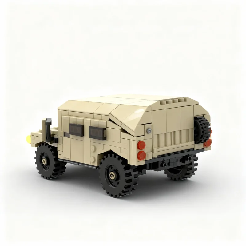 328pcs MOC Humvee High Mobility Multipurpose Model Building Blocks Construction DIY Assemble Idea Birthday Christmas Gifts Toy