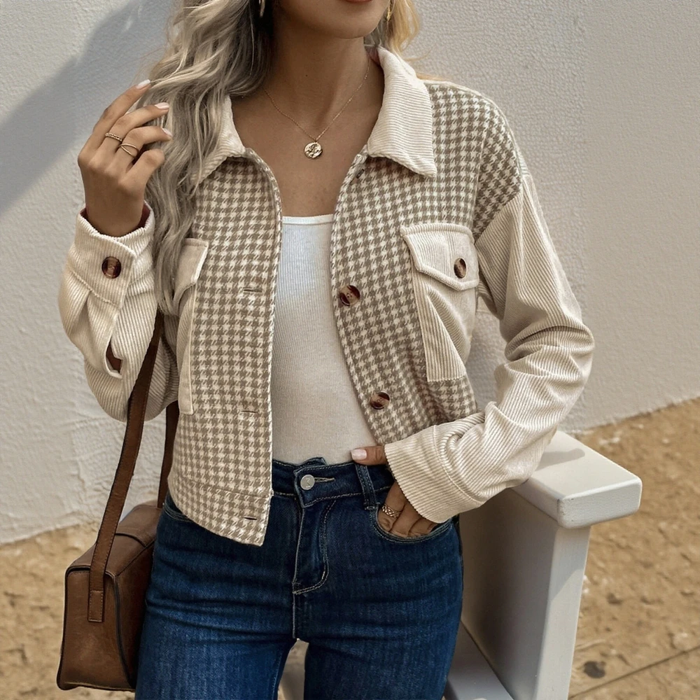 

Повседневная куртка с круглым вырезом без украшения, женский стиль высшего класса, быстрая мода, красочный дизайн на весну и осень