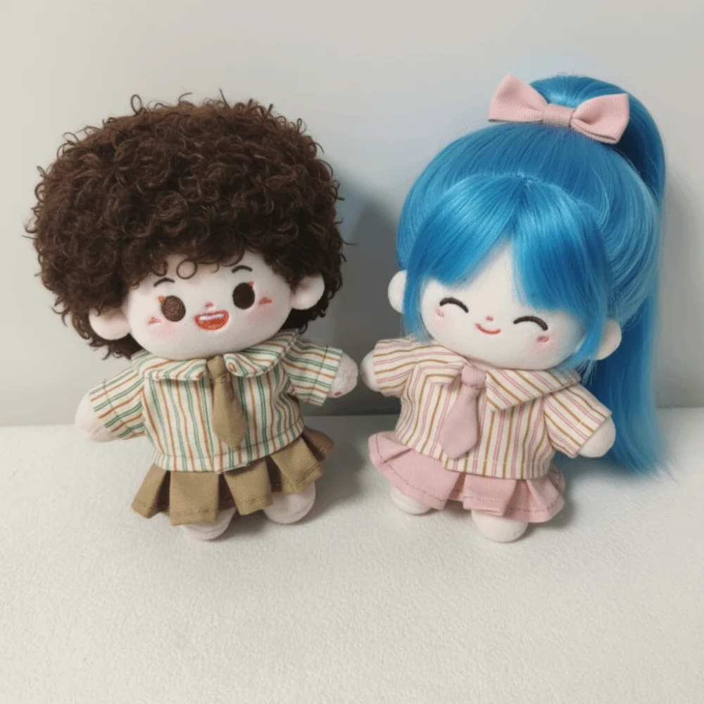 

No Attributes Clothes Skirt 10cm Cotton Clothes Shirt Cute Clothes Outfit Suit Mini Dress Up Set Accessories