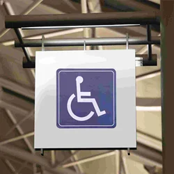 4 Pcs Wheelchair Sign Disabled Sticker Decals Self Adhesive Bumper Pvc Stickers for Cars