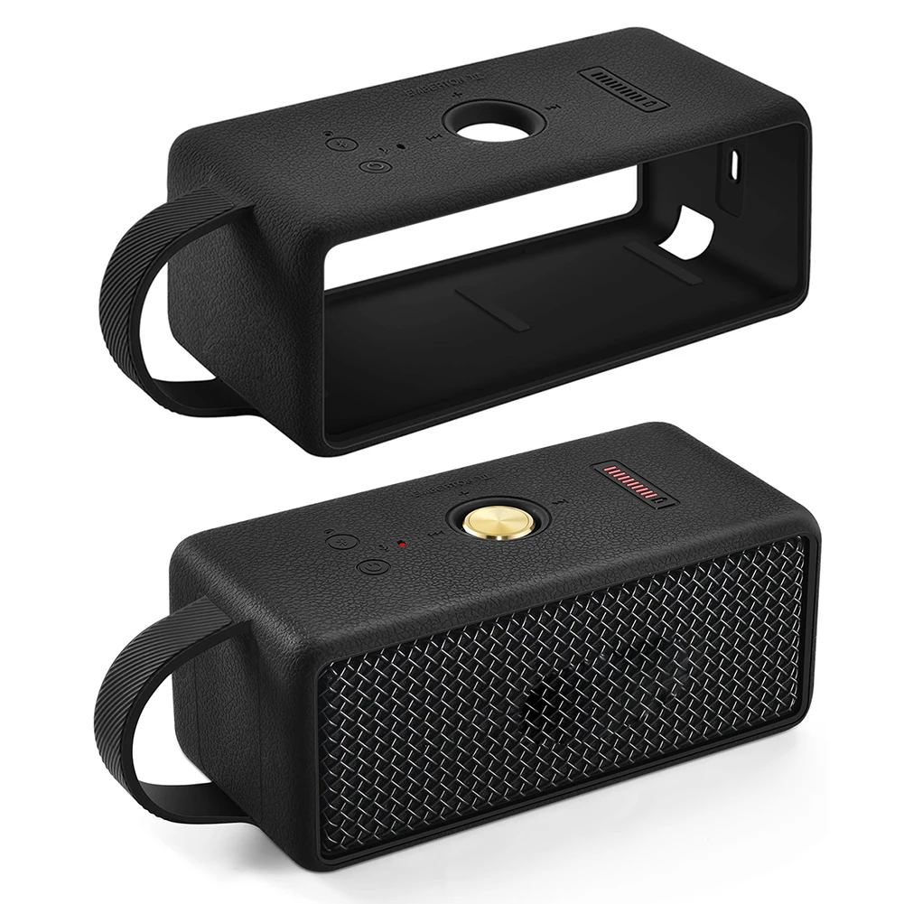 

Силиконовый чехол для переноски с ручкой, защитный чехол от падений, мягкий защитный чехол для портативной колонки Marshall EMBERTON III