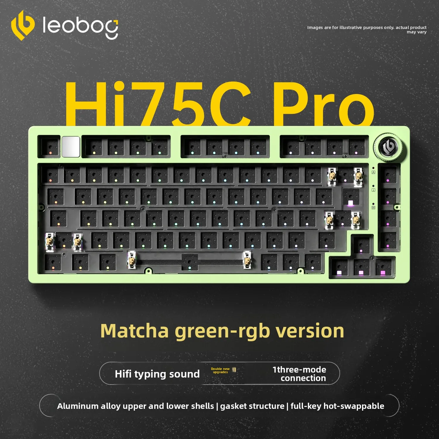 LEOBOG Hi75C Pro メカニカルキーボード アルミ合金 3モード/有線