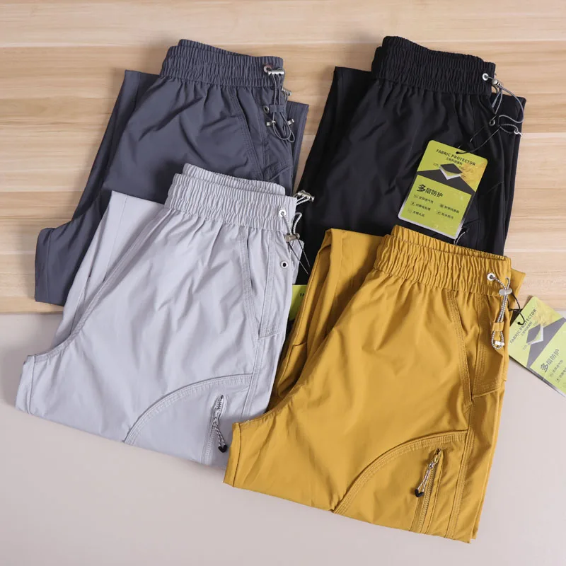 

High-End Outdoor Men's Casual Pants Waterproof Wear-Resistant Straight Leg Spor Sle Pure Color Autumn Winter Trousers
