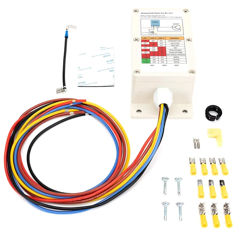 

Soft Starter Kit,ASY-364-X20-IP 364 High Performance Fit For All RV A/C Applications-A38G