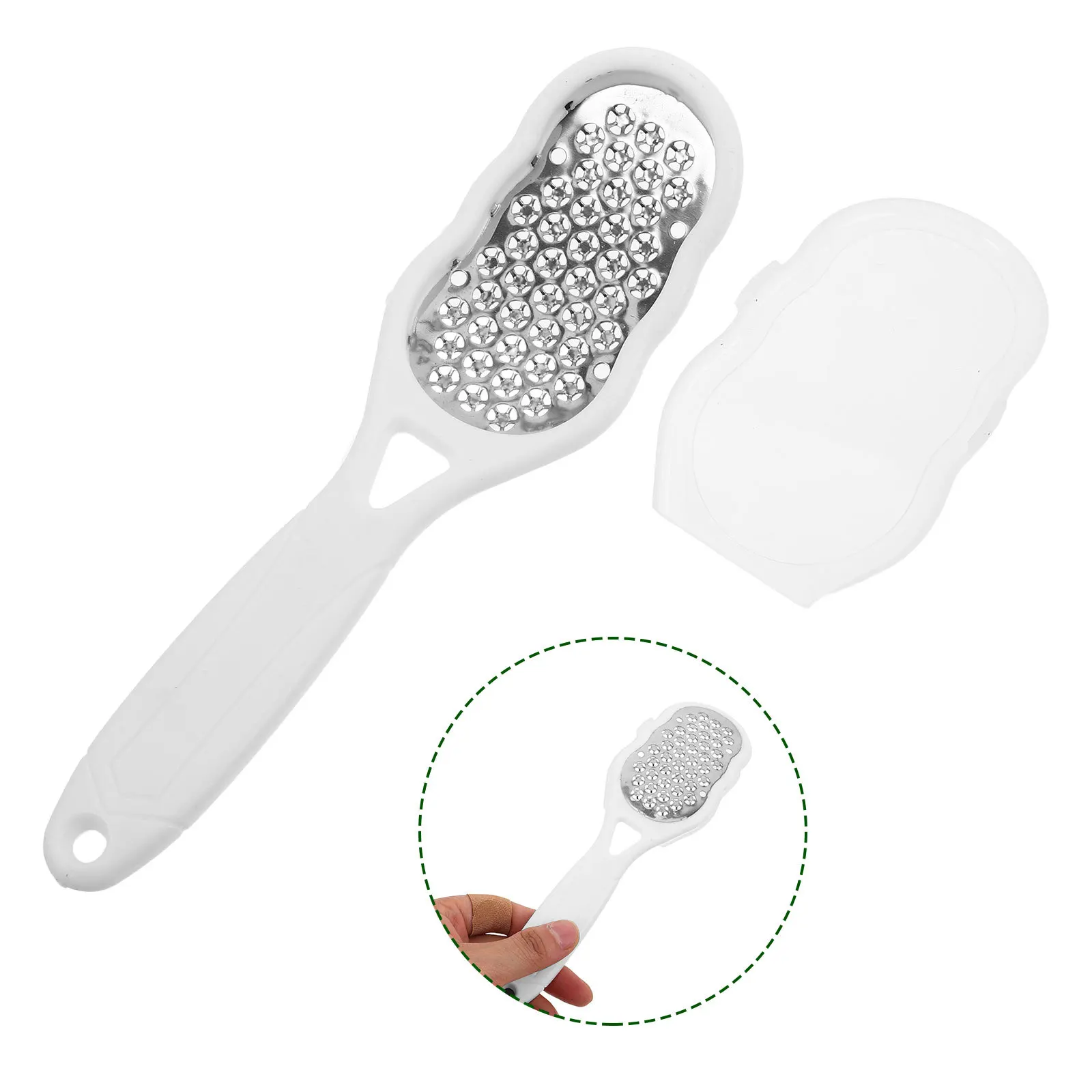 

4 Pcs Foot Grinder Dead Skin Remover for Feet Dry File Tool Callus Smooth Rubbing Board Stainless Steel