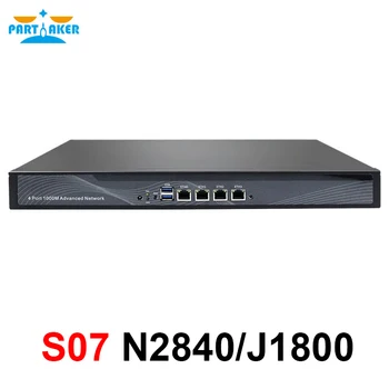 인텔 셀러론 소프트 라우터 pfSense OPNsense 포함, 1U 랙 마운트 방화벽 기기, 4 인텔 NIC, J1800, J1900, N2840