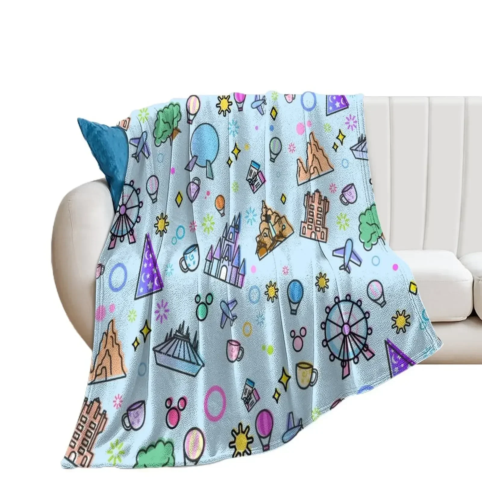 

Meet me at my Happy Place Pattern Throw Blanket Extra Large Throw For Baby Decorative Beds Blankets