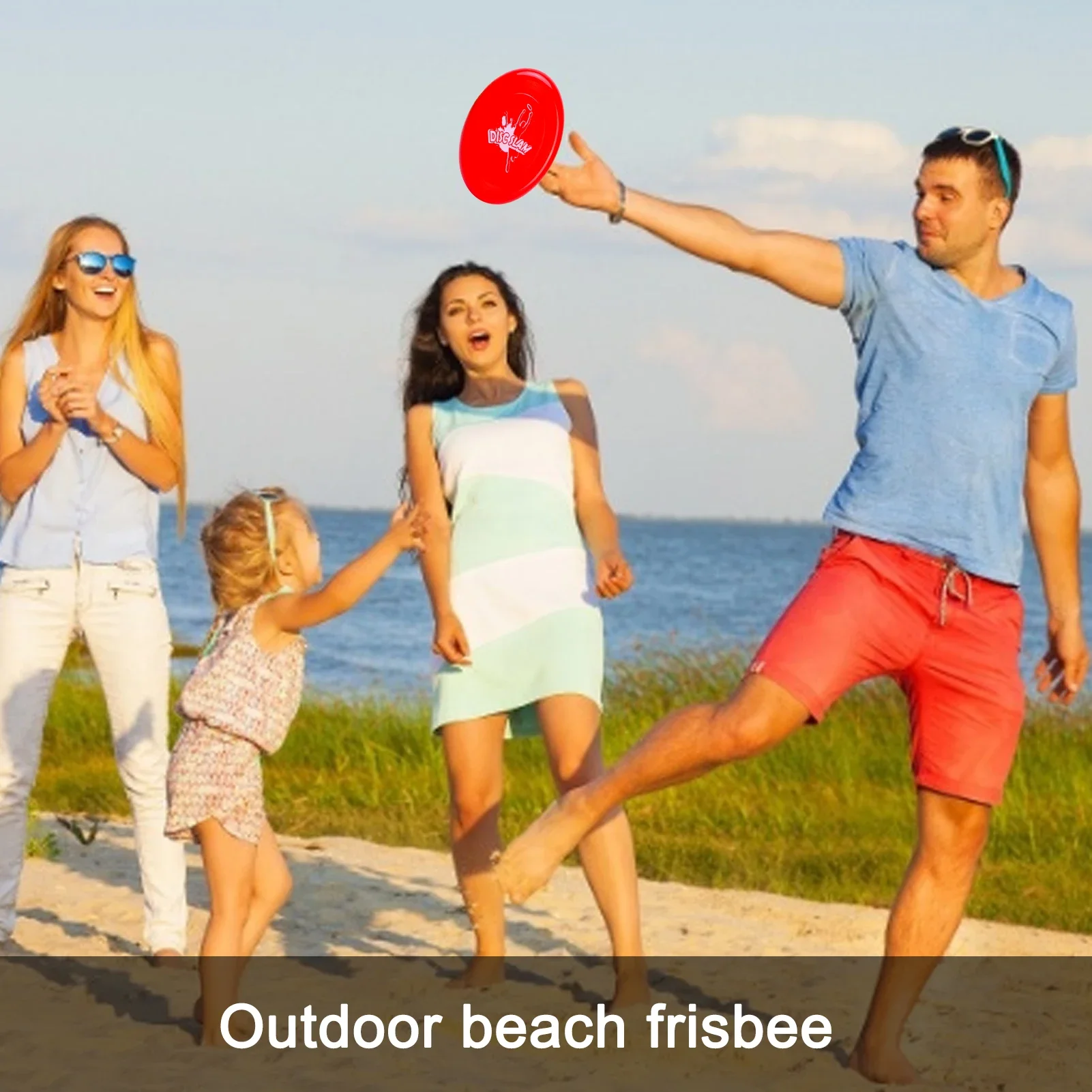 Outdoor-Unterhaltungswerkzeuge für Kinder und Erwachsene, fliegende Scheibe, sicheres Outdoor-Kinder-Strand-Wasserspielzeug