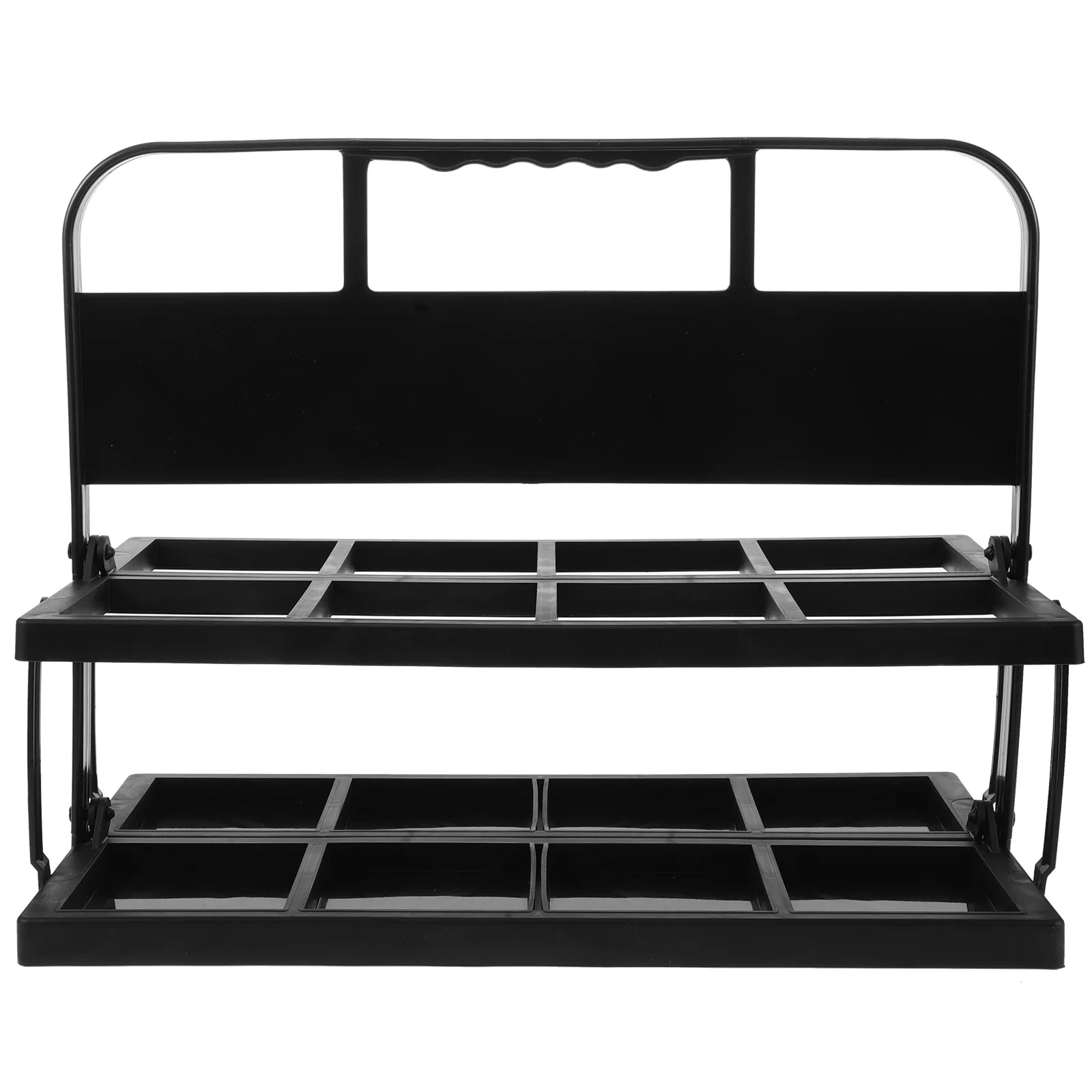 8-Hole Water Bottle Carrier Rack Foldable Portable Handheld Sports Team Bottle Holder Sturdy Drink Holder