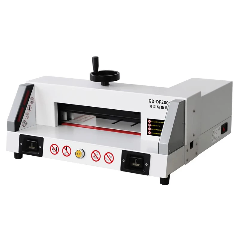 GD-DF200 Desktop Electric Paper Cutter A4 Desktop Electric Paper Cutter Tender Documents Book Paper Cutter Thickened Paper Cutte