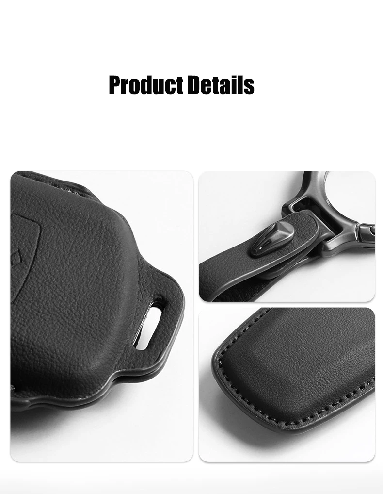 Leder-Autoschlüsselhülle für Geely Starray EM-i EX5 2026 2025 Galaxy L6 L7 EX5 EM-i Galaxy M9 Proton EMas 7 PHEV Zubehör – Detail 3