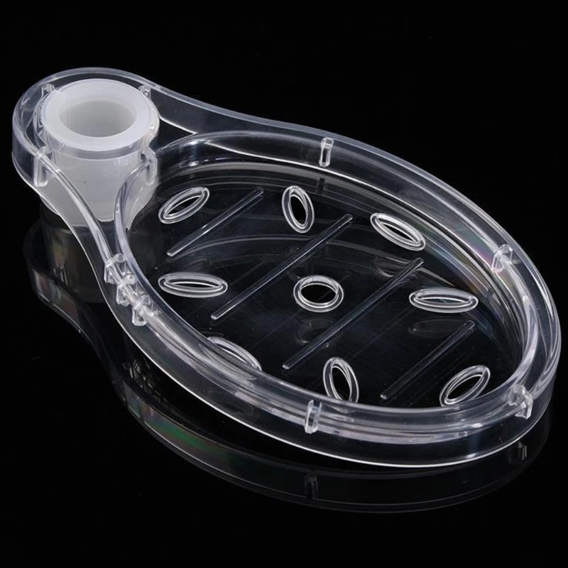 Oval Shape Soap Box Clear Plastic Soap Tray Bathroom Lift Bar Soap Rack  Shower Storage Organizers Soap Dish Punch Free