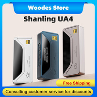 SHANLING UA4 Cap MQA Portable USB DAC AMP Headphone Amplifier Hi-Res Audio ES9069Q chips PCM768 DSD512 3.5/4.4mm Output Gold