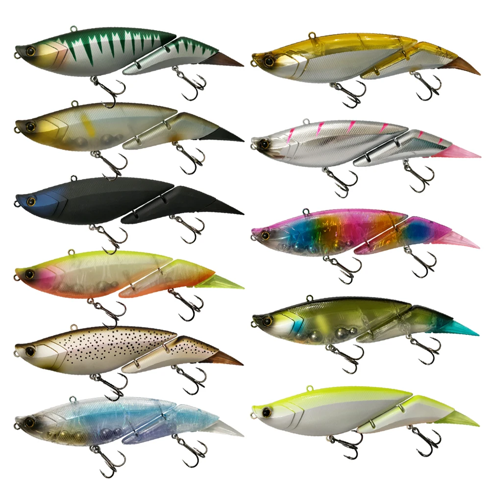 BASSKING Floating Jointed Bait 190mm 56g Replaceable Tail Fishing Lure Segment Swimbait Pesca Artificial Bait Pencil Bait VIB