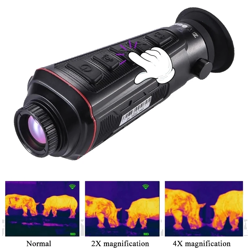 

Infrared Thermal Imaging Monocular Camera Digital Night Vision Hand-hold Thermographic External Screen Outdoor Hunting Camping