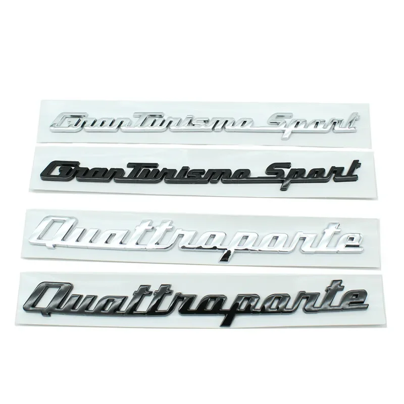 

Granlusso Grantuanis mosport Quattroporte Gransport trunk label for Maserati Q4 SQ4 GTS Ghibli Levante series logo car sticker