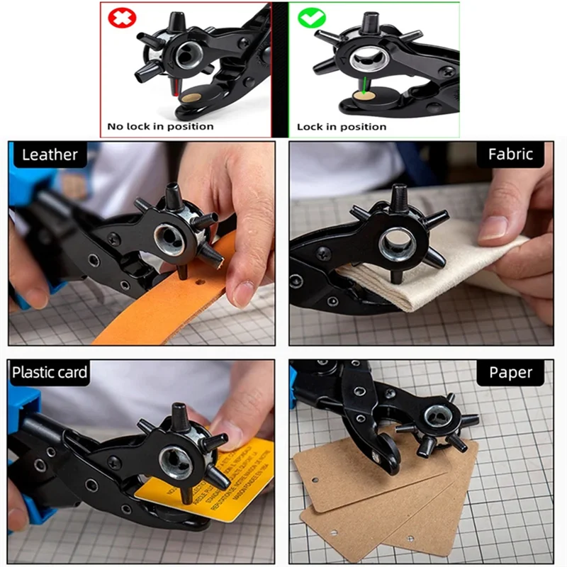 

AS60-Дробилка для кожи, дырокол, ремешок для часов, дырокол, ремешок для рук, 2 мм, 2,5 мм, 3 мм, 3,5 мм, 4 мм, 4,5 мм, инструменты, плоскогубцы