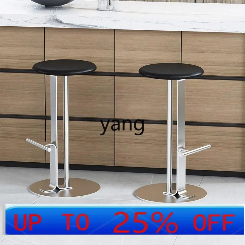 Chaise de bar LTT, tabouret de bar en bois massif pour la maison, tabouret haut