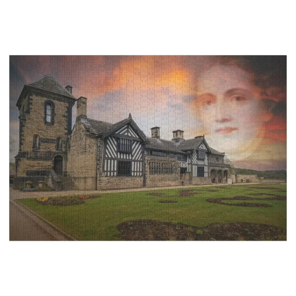 

Shibden Hall, Галифакс, с портретом Анны Lister на фоне подушки, сумка головоломка персонализированный подарок деревянный пазл для взрослых