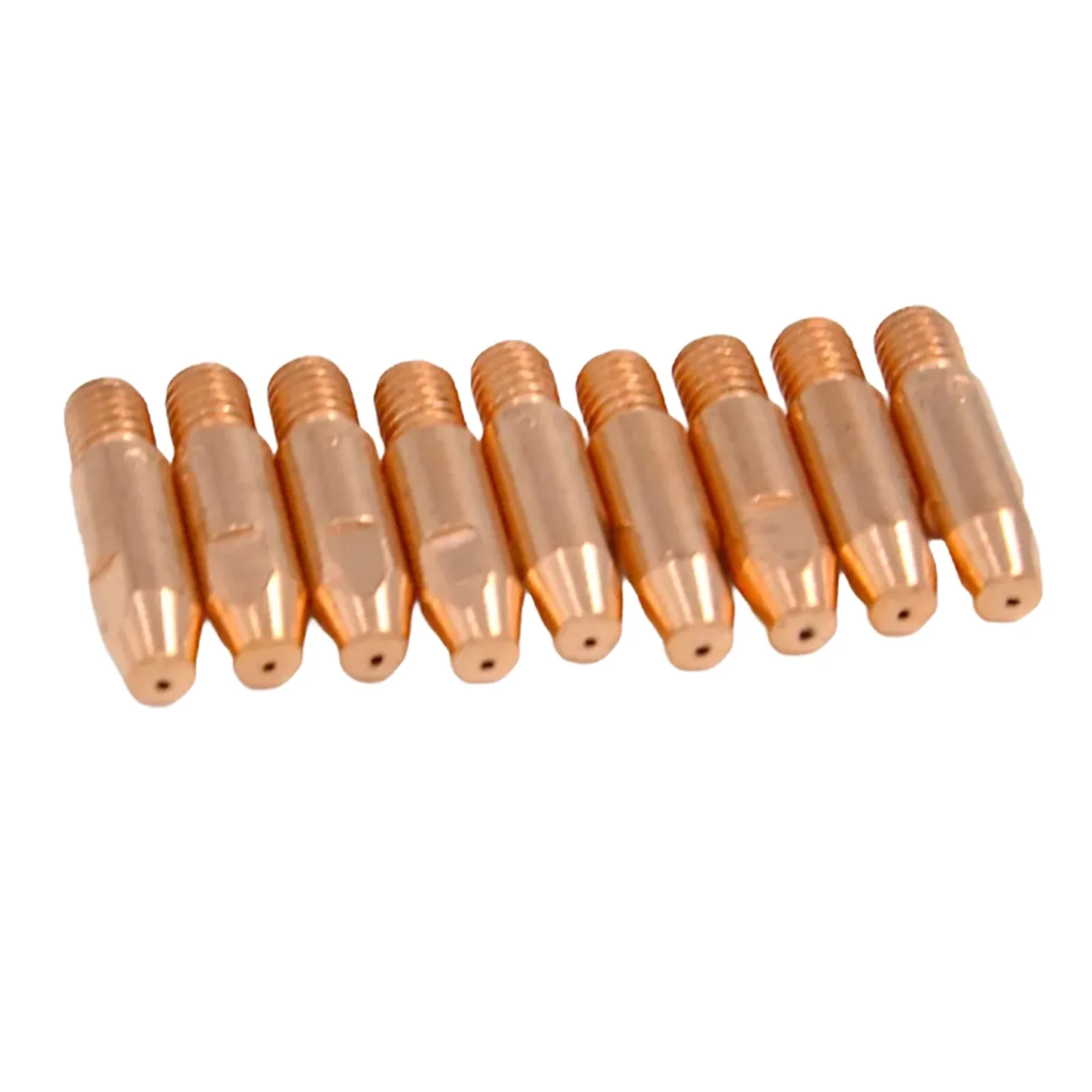 

10pcs 0.8-1mm Contact Tip Welding Nozzles Red Copper Torch Contact Tips For 24KD/MAG Welding Torch MB25 MB36 Euro Torches