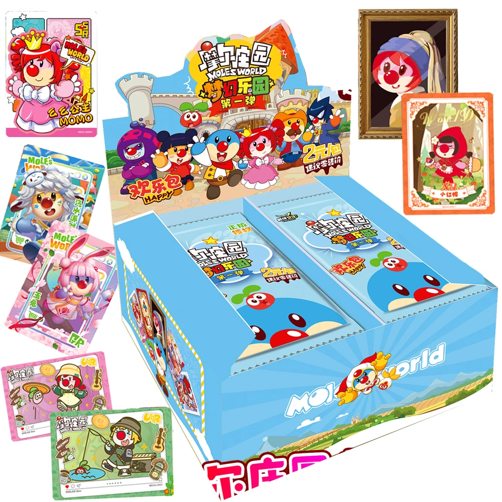 Genuine Mole's World Card For Children Kula Jojo Healing Fantasy Animation Rare Limited Game Collection Card Family Table Toys