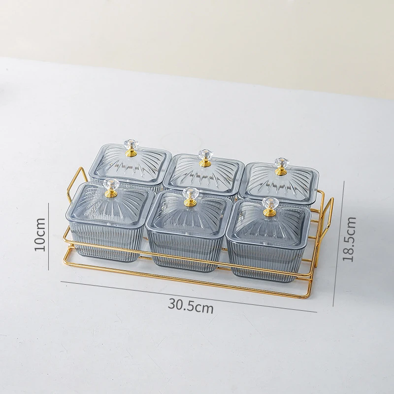 Creative Multi-grid Snack Dish Seasoning Dish Seasoning Tray Fruit Snack Dish