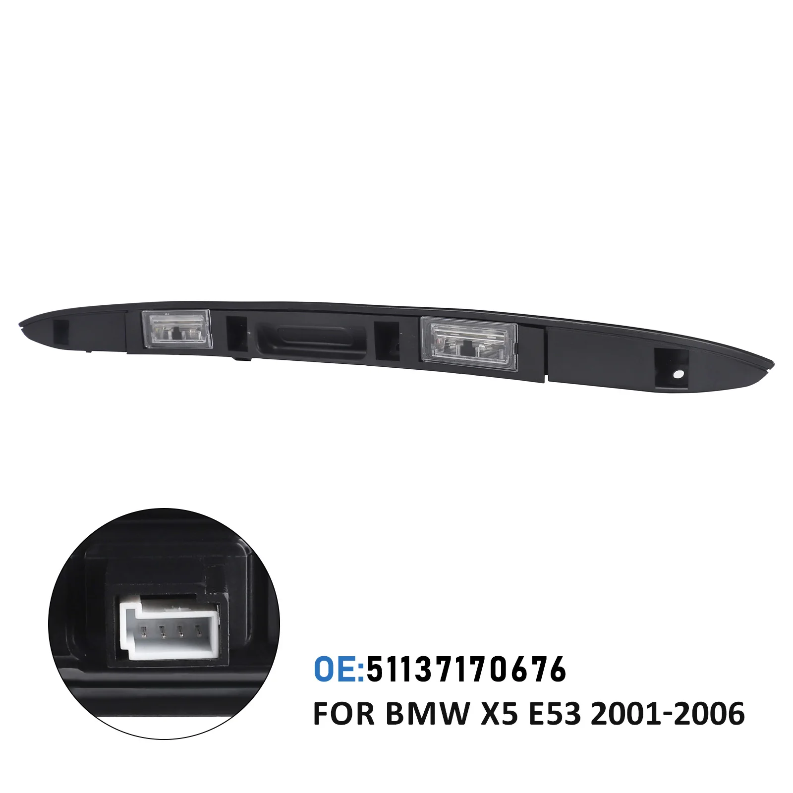 51137170676 51137061247 Boot Rear Trunk Lid Grip Handle with Button For BMW X5 E53 2000-2004 2005 2006 Tailgate Handle Switch