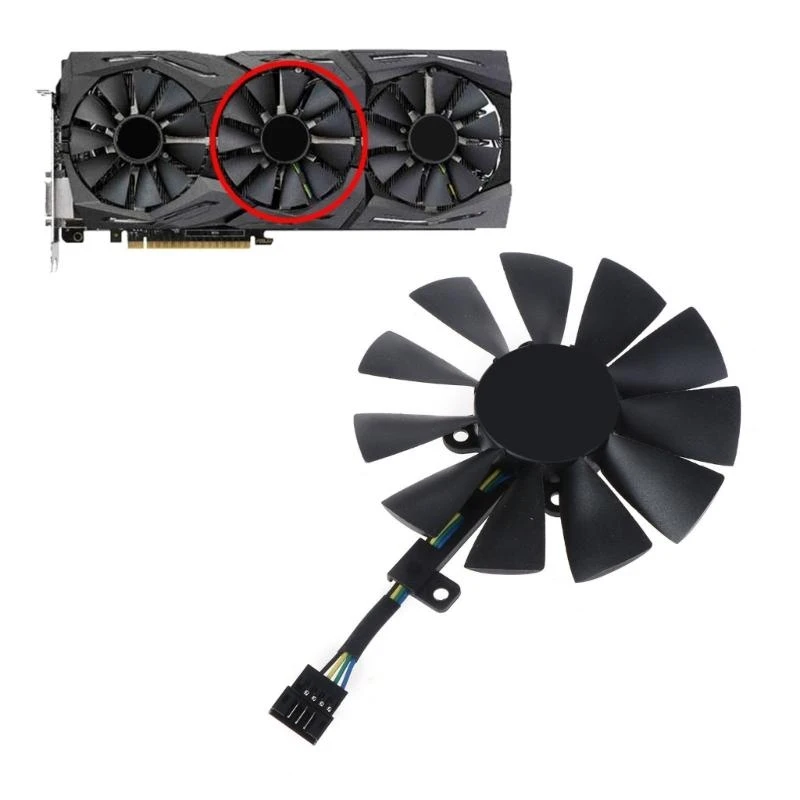 K3NB for STRIX 1080 87mm Graphics Card Cooling Fan PLD09210S12HH VGA Fan